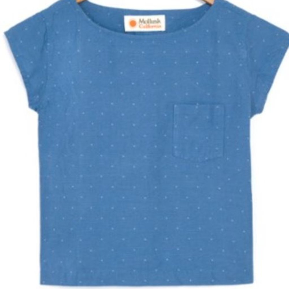 Mollusk Benetau Top in Blue - New w/ Tags